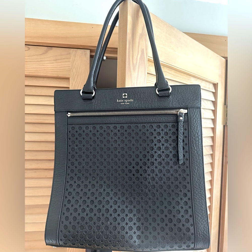 Kate spade black leather bag